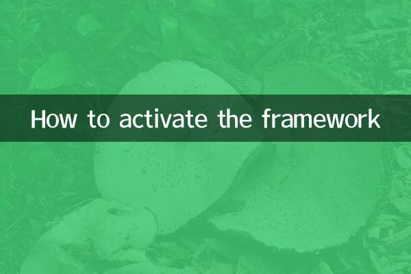 How to activate the framework