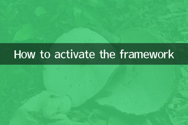 How to activate the framework