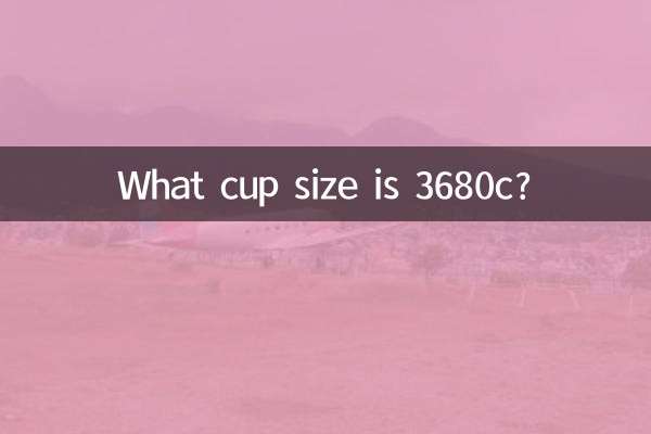 ¿Qué talla de copa es 3680c?