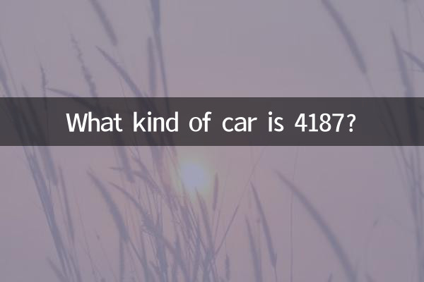 4187ってどんな車?