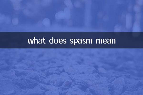 what does spasm mean