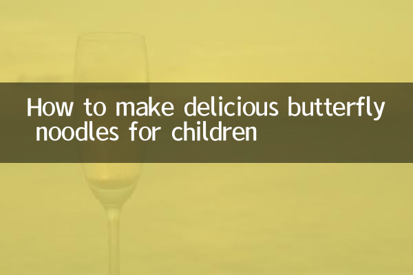 아이들을 위해 맛있는 나비 국수 만드는 법