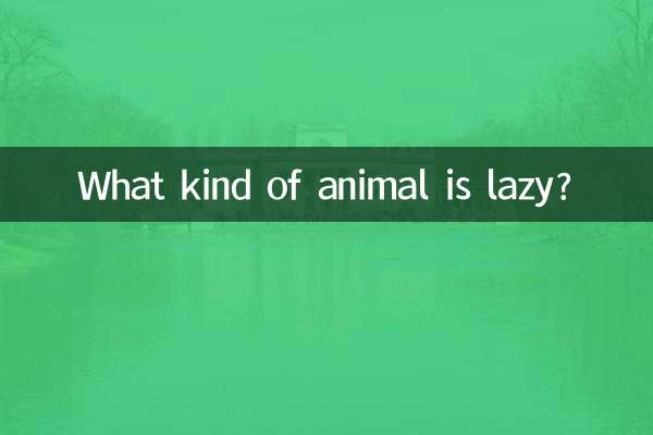 Quel genre d'animal est paresseux ?