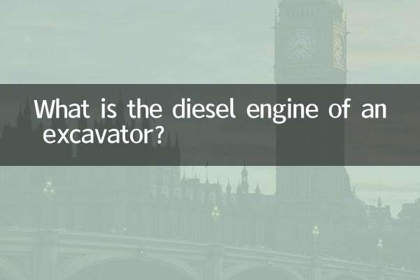 ¿Qué es el motor diésel de una excavadora?