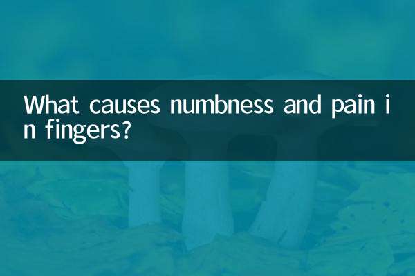 ¿Qué causa el entumecimiento y el dolor en los dedos?
