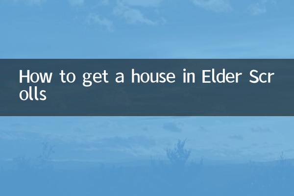 How to get a house in Elder Scrolls