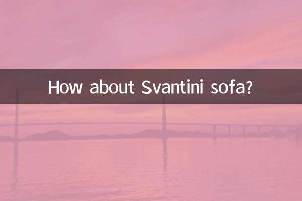 Et le canapé Svantini ?