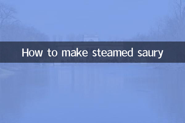Como fazer sauro cozido no vapor