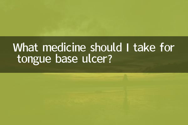 Quel médicament dois-je prendre contre l’ulcère de la base de la langue ?