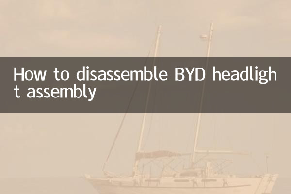 BYD 헤드라이트 어셈블리 분해 방법