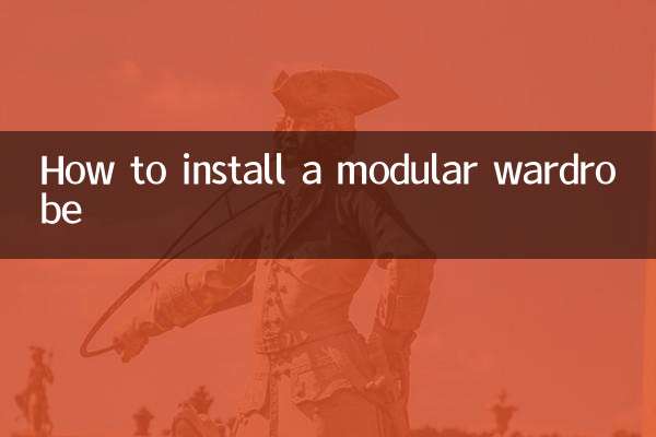 So installieren Sie einen modularen Kleiderschrank