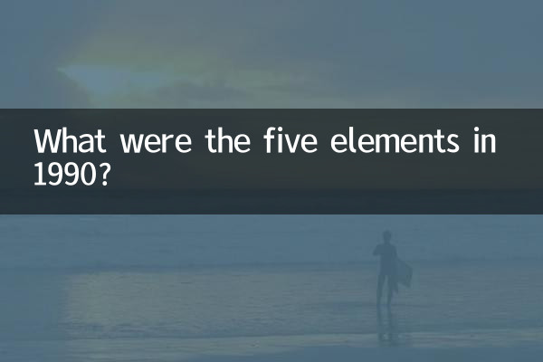 1990 में पाँच तत्व कौन से थे?