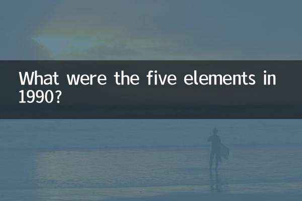 1990 में पाँच तत्व कौन से थे?