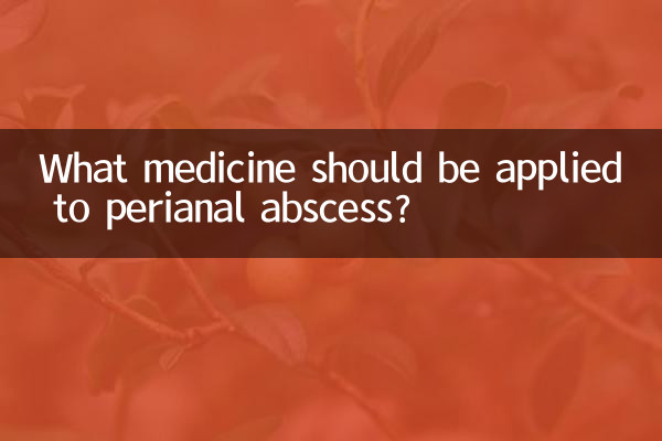 Quale medicinale dovrebbe essere applicato all'ascesso perianale?