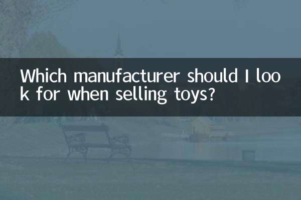 Qual fabricante devo procurar ao vender brinquedos?