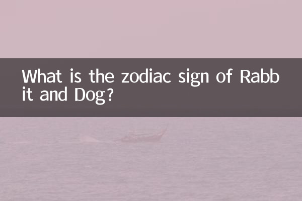 Quel est le signe du zodiaque du Lapin et du Chien ?