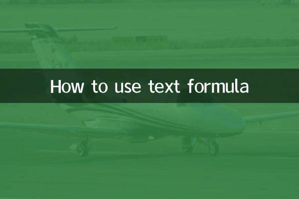 Come utilizzare la formula di testo