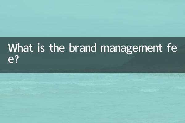ব্র্যান্ড ম্যানেজমেন্ট ফি কি?