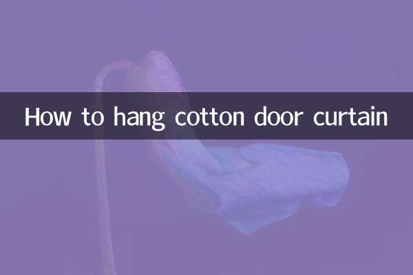 Come appendere la tenda della porta in cotone