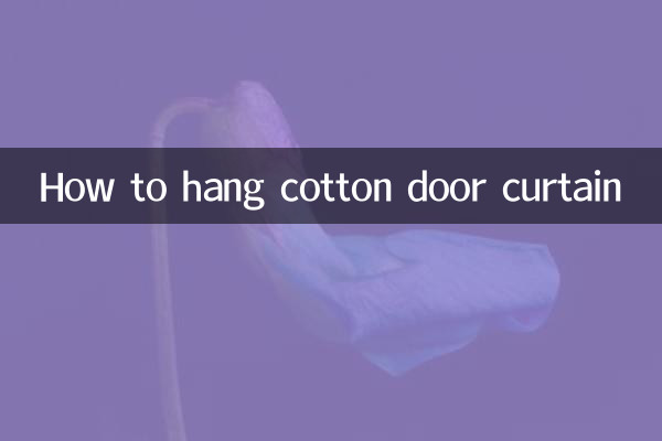 Come appendere la tenda della porta in cotone