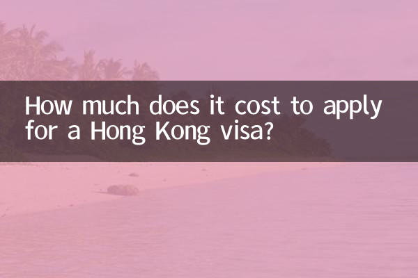 How much does it cost to apply for a Hong Kong visa?