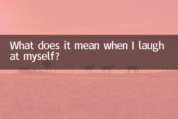 私が自分自身を笑うとき、それは何を意味しますか？