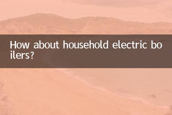 How about household electric boilers?