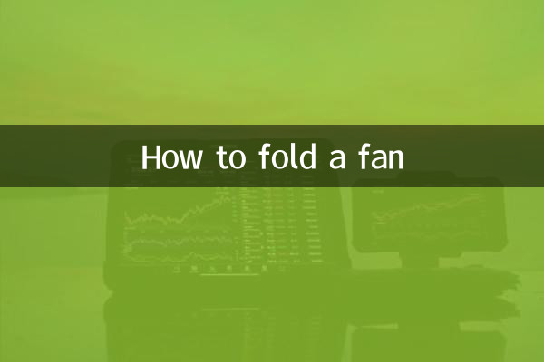 Cómo doblar un abanico