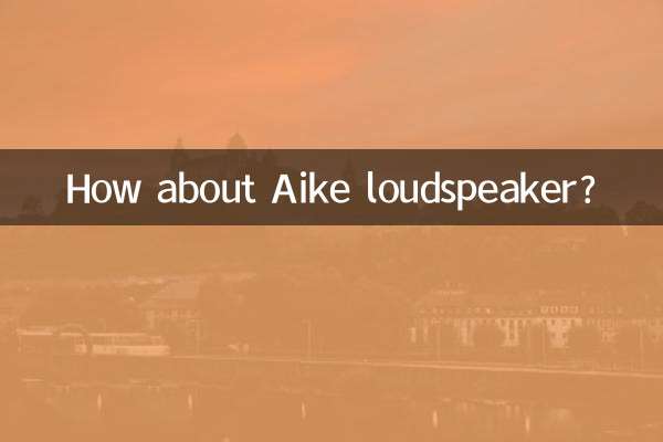 Aike 스피커는 어떻습니까?