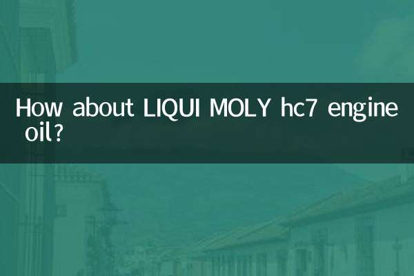 А как насчет моторного масла LIQUI MOLY hc7?