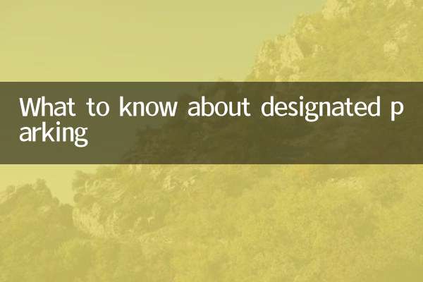指定駐車場について知っておくべきこと