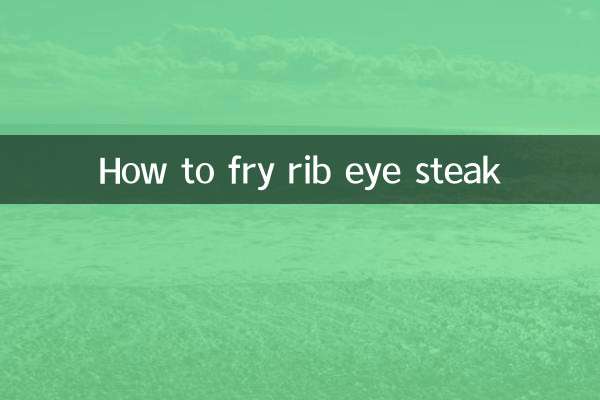 Wie man Rib-Eye-Steak brät