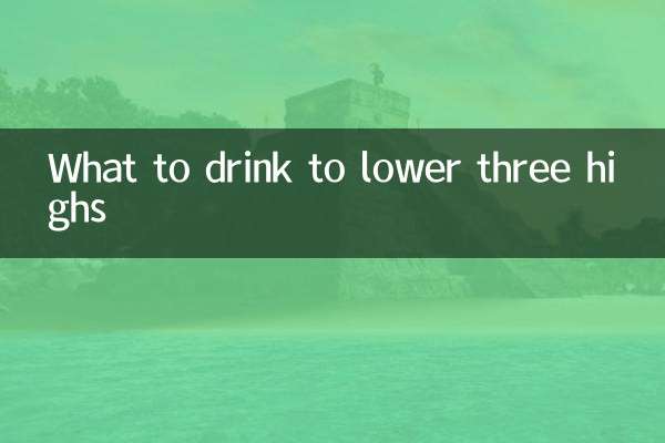 Que boire pour abaisser trois sommets