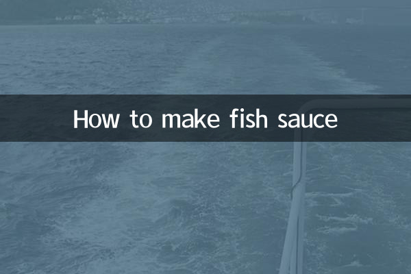 Comment faire de la sauce de poisson