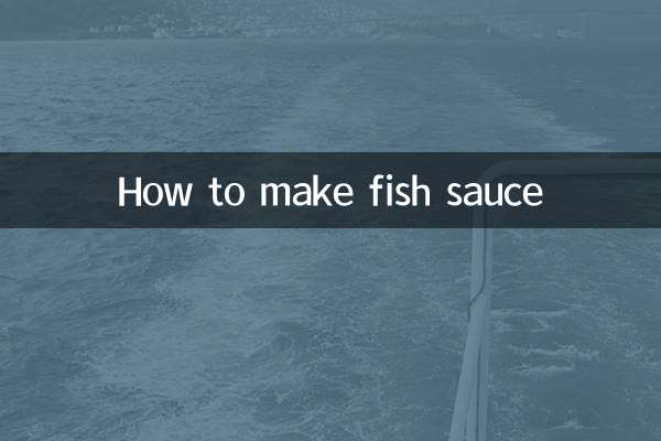 Como fazer molho de peixe