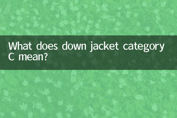 نیچے جیکٹ کیٹیگری سی کا کیا مطلب ہے؟