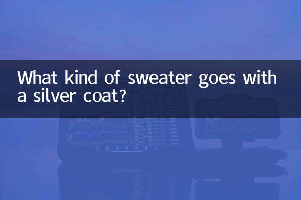 Welche Art von Pullover passt zu einem silbernen Mantel?