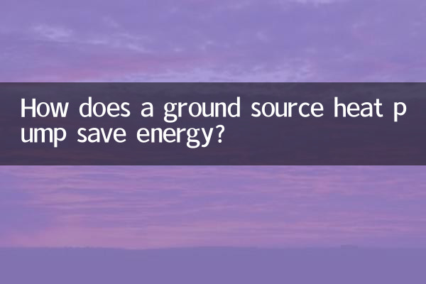 지열 열 펌프는 어떻게 에너지를 절약합니까?