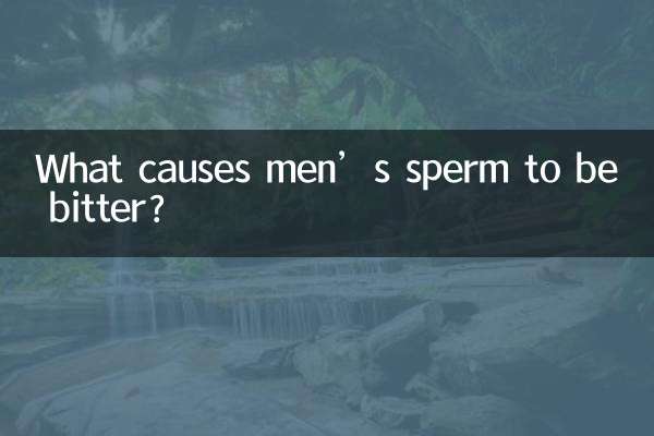 Cosa rende amaro lo sperma maschile?