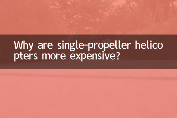 Por que os helicópteros monohélice são mais caros?