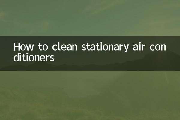 Como limpar aparelhos de ar condicionado estacionários