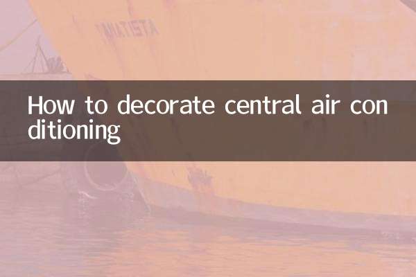 How to decorate central air conditioning