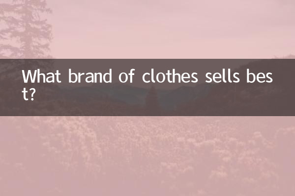 Quale marca di vestiti si vende meglio?