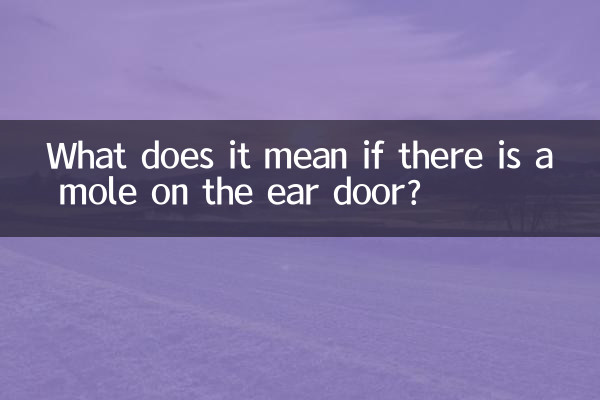 O que significa se houver uma verruga na porta da orelha?