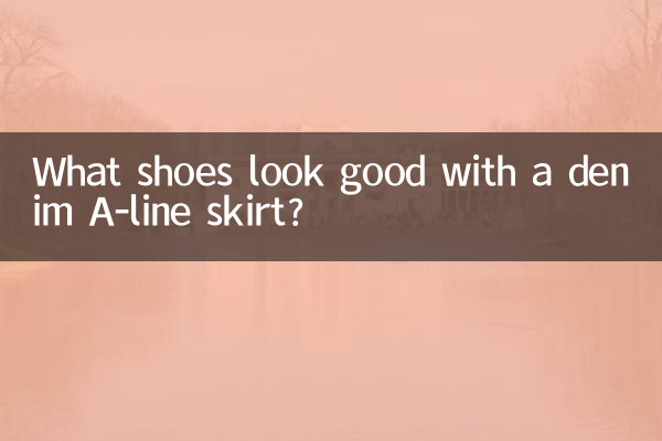 Quali scarpe stanno bene con una gonna a trapezio in denim?