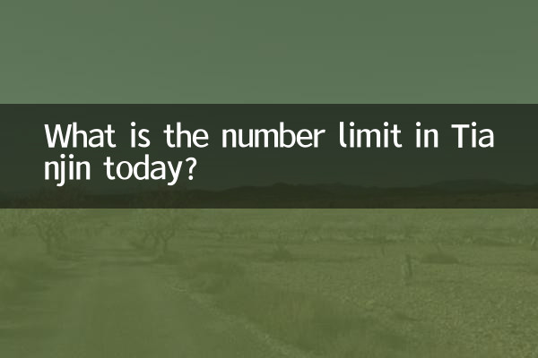 Qual é o limite de números em Tianjin hoje?