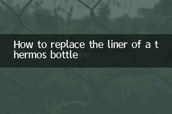 Come sostituire il rivestimento di una bottiglia thermos