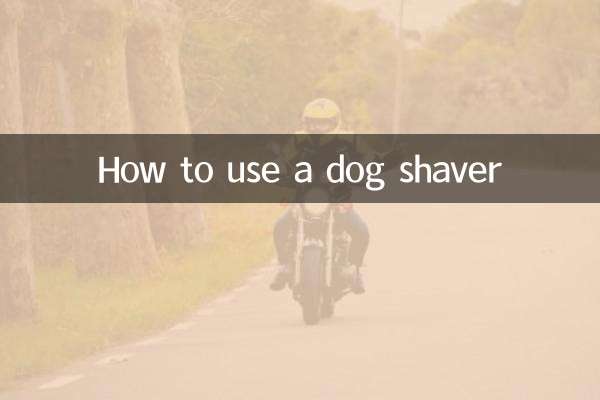 강아지 면도기 사용법