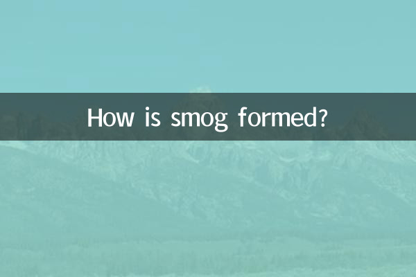 Como a poluição atmosférica é formada?