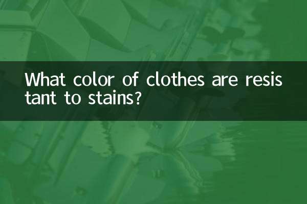 Que cores de roupas são resistentes a manchas?